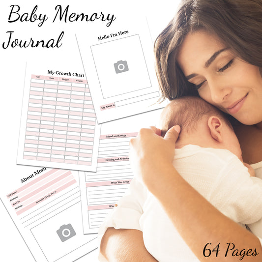 Downloadable Printable Baby Memory Journal