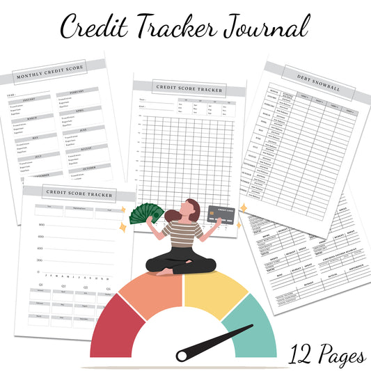 Downloadable Printable Credit Tracker Journal