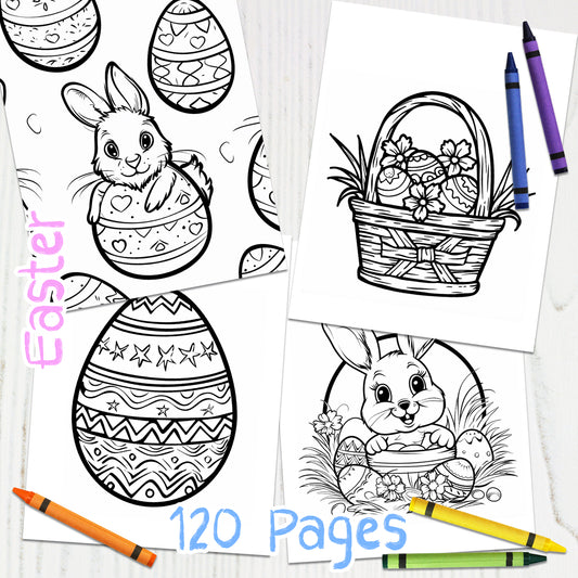 Downloadable Printable Easter Coloring Pages for Kids