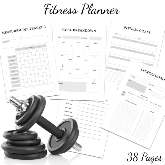 Downloadable Printable Fitness Planner