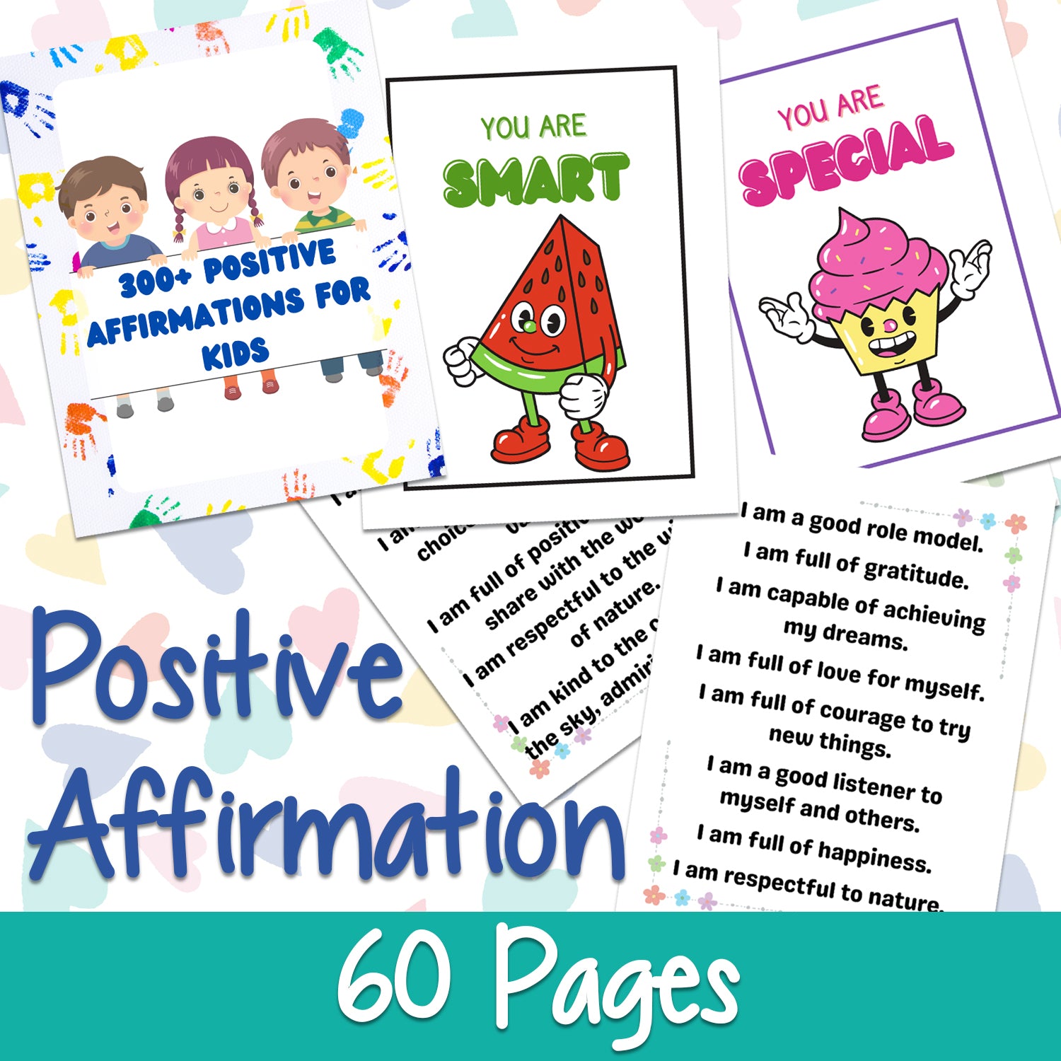 Downloadable Printable Positive Affirmation Activity Pages for Kids