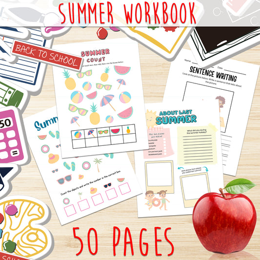 Downloadable Printable Summer Worksheets for Kids