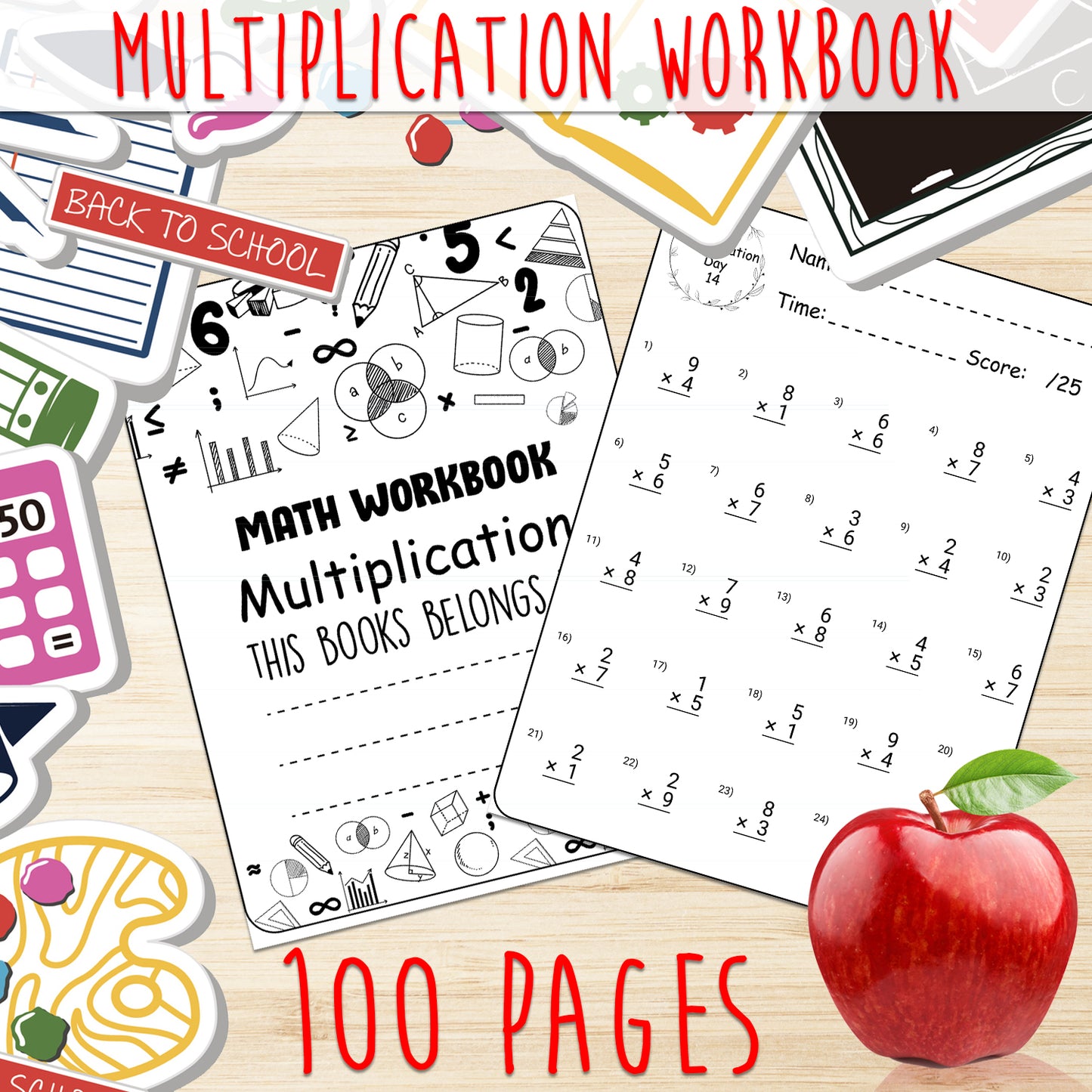 Downloadable Printable Multiplication Worksheets for Kids