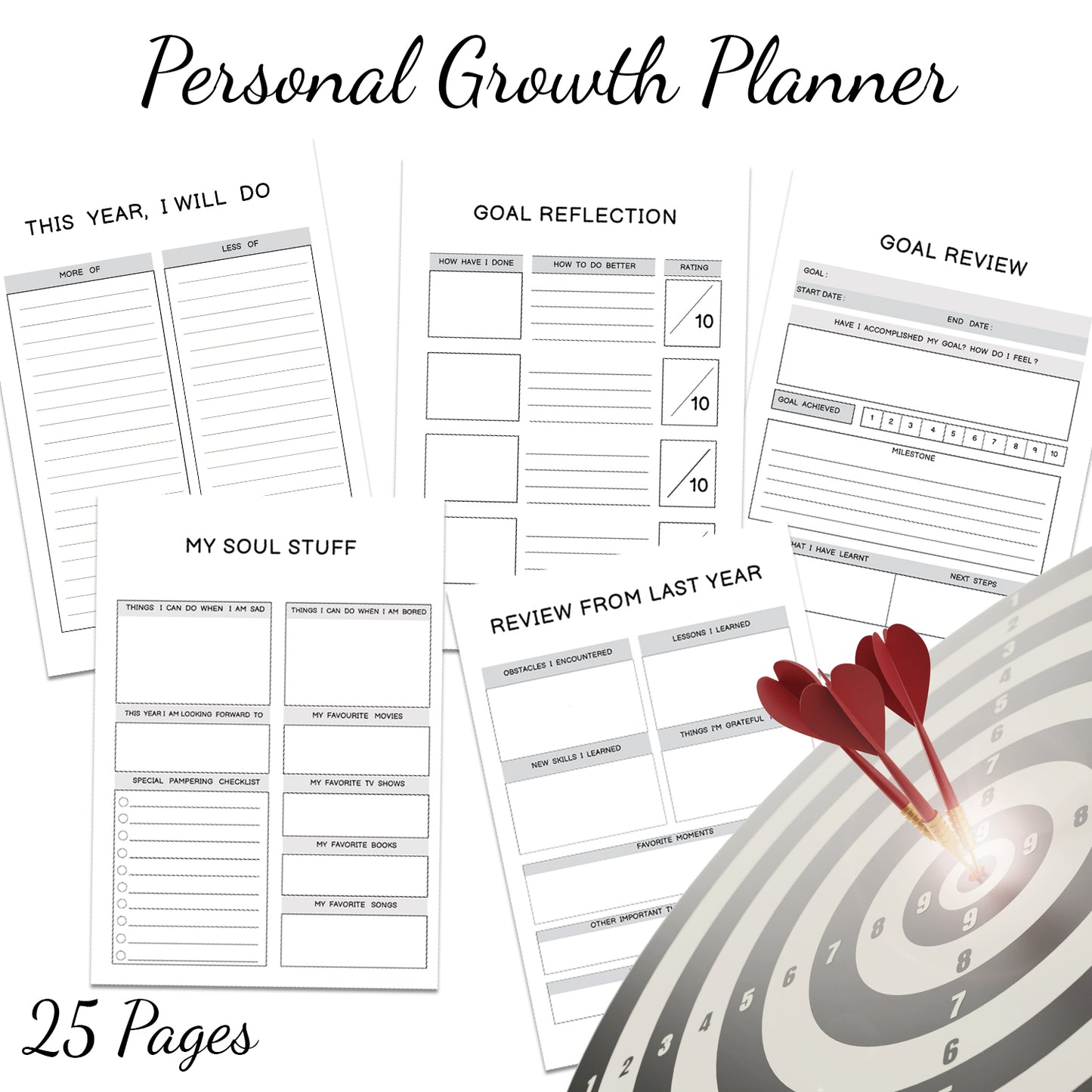 Downloadable Printable Personal Growth Planner