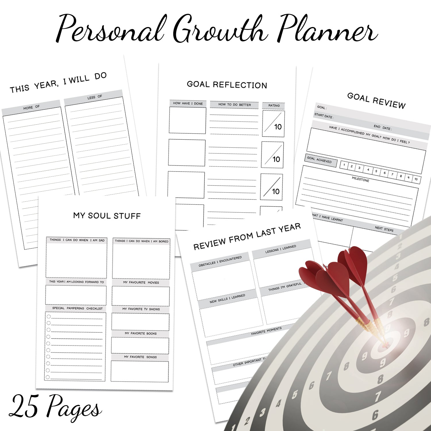 Downloadable Printable Personal Growth Planner