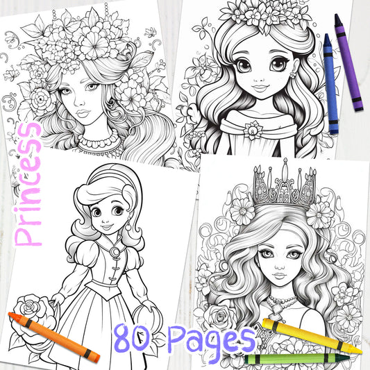 Downloadable Printable Princess Coloring Pages for Kids