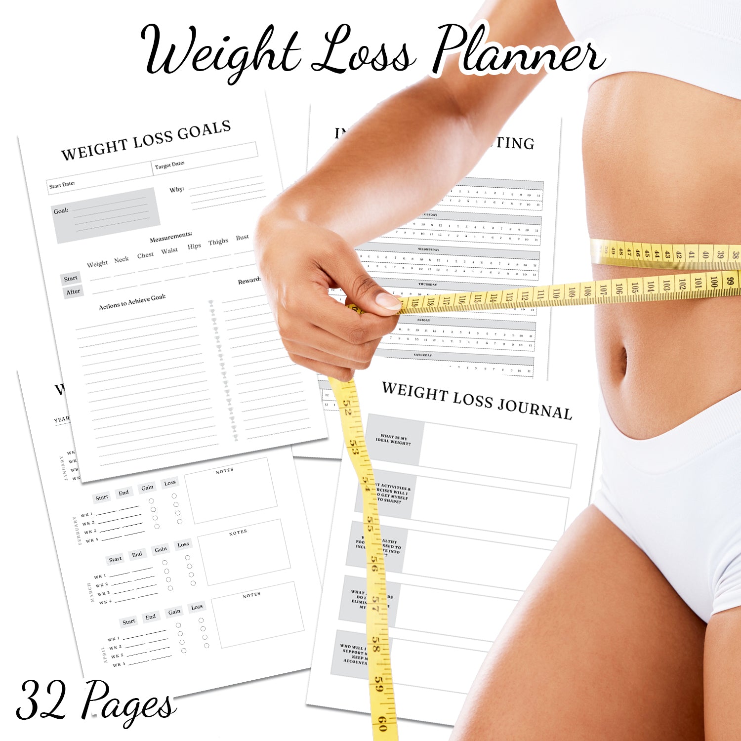 Downloadable Printable Weight Loss Planner