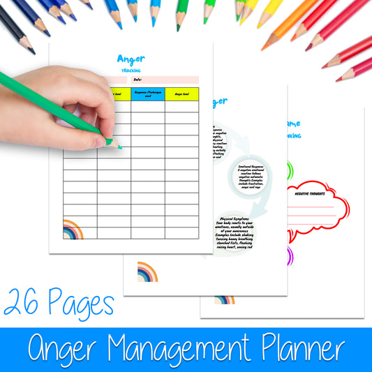 Downloadable Printable Anger Management Journal for Kids