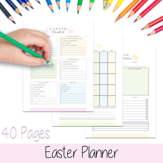 Downloadable Printable Easter Planner for Kids