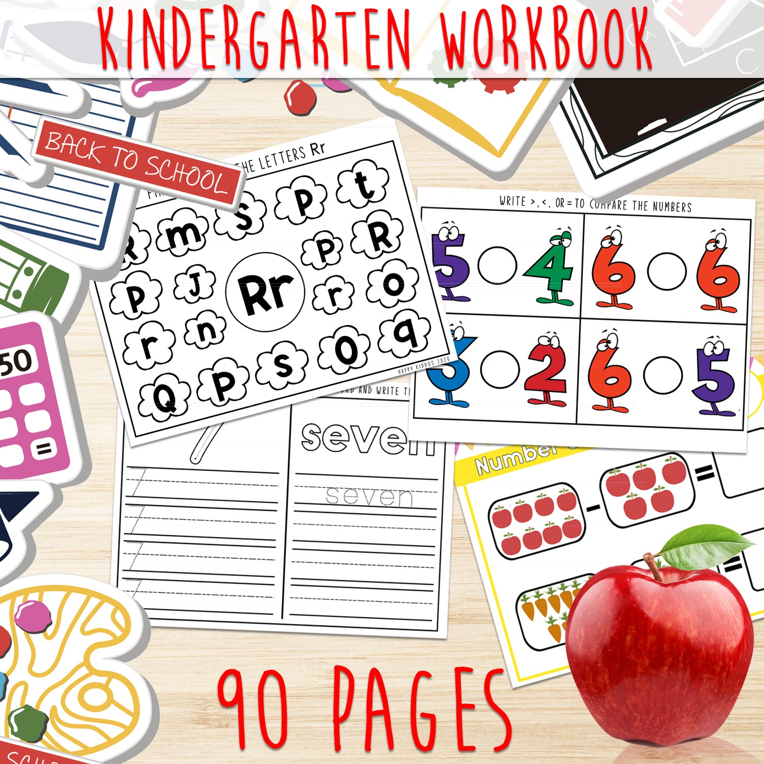 Downloadable Printable Kindergarten Worksheets for Kids