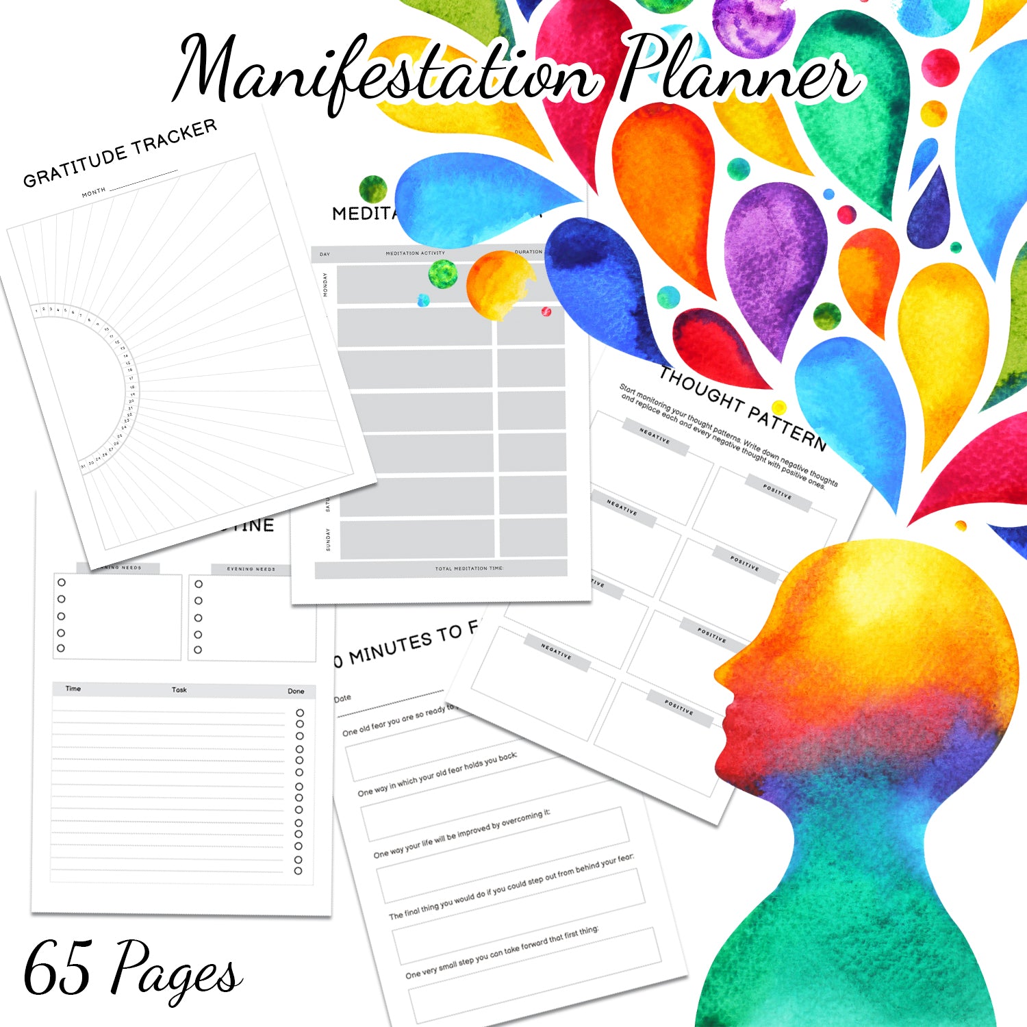 Downloadable Printable Manifestation Planner