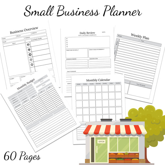 Downloadable Printable Small Business Planner