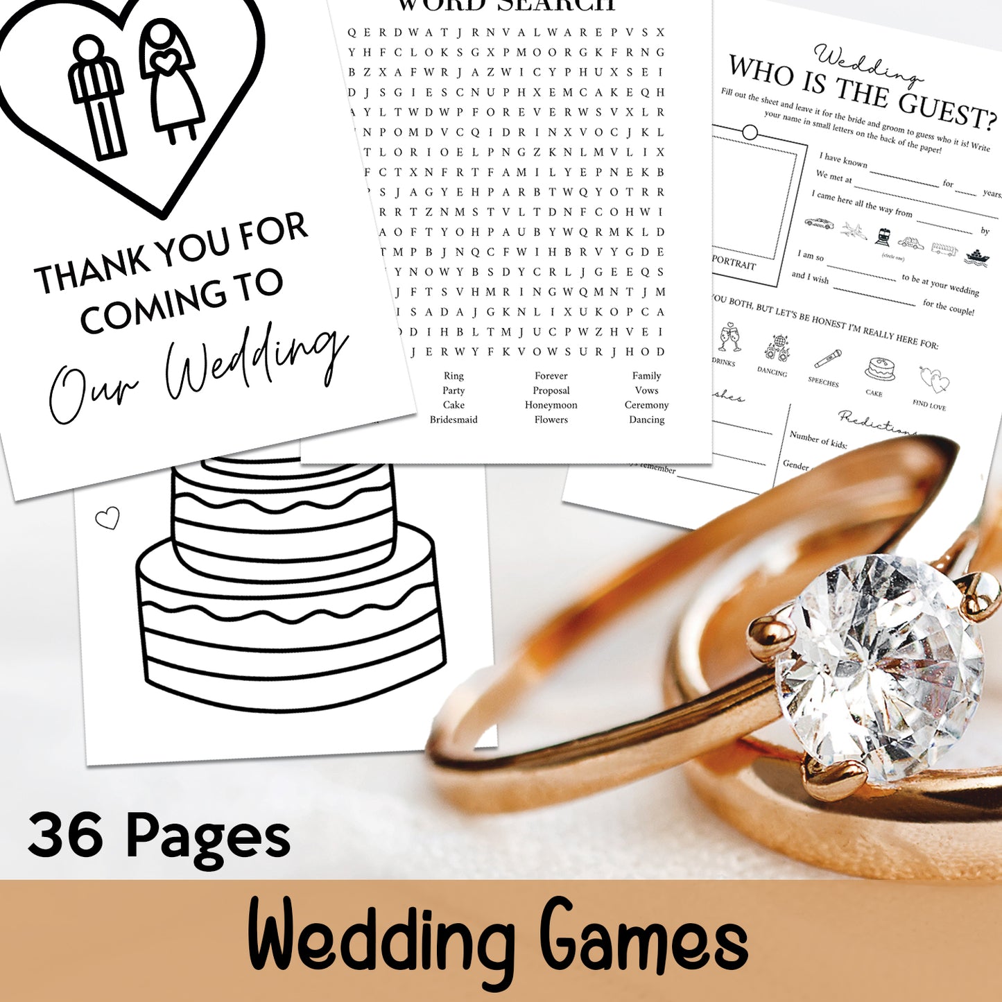 Downloadable Printable Wedding Games