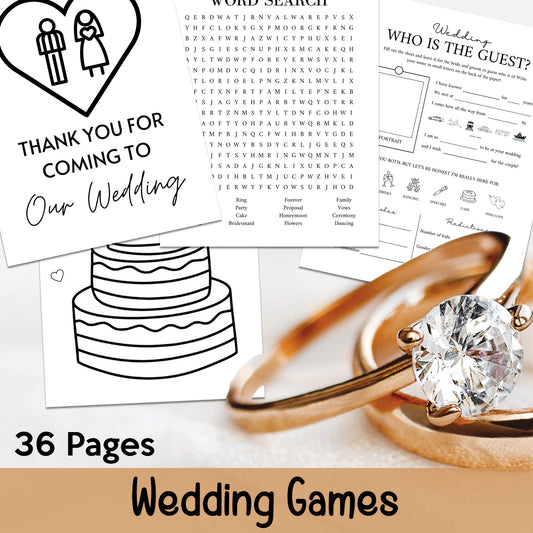 Downloadable Printable Wedding Games